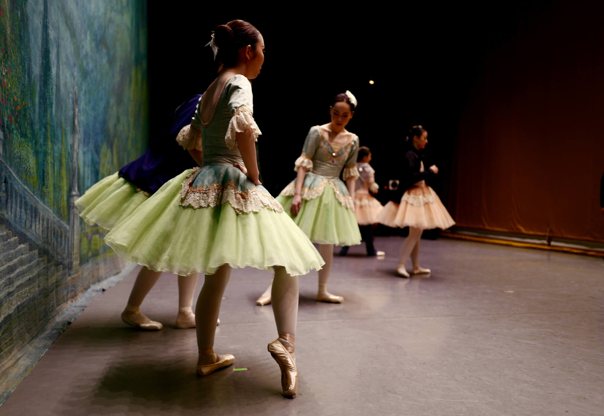 Values In Action Award Giveaway ballerinas getting ready to perform.